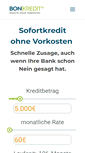 Mobile Screenshot of 20389.bon-kredit.de