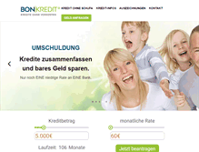 Tablet Screenshot of 20389.bon-kredit.de